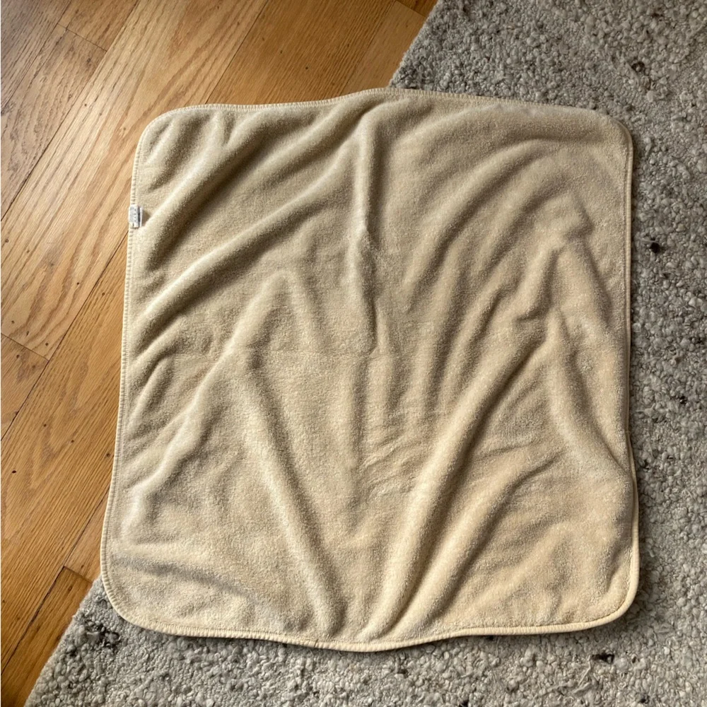 Mushie Organic Cotton Baby Hooded Towel, Fog